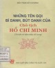 Ebook Những tên gọi, bí danh, bút danh của Chủ tịch Hồ Chí Minh: Phần 1 - Bảo tàng Hồ Chí Minh